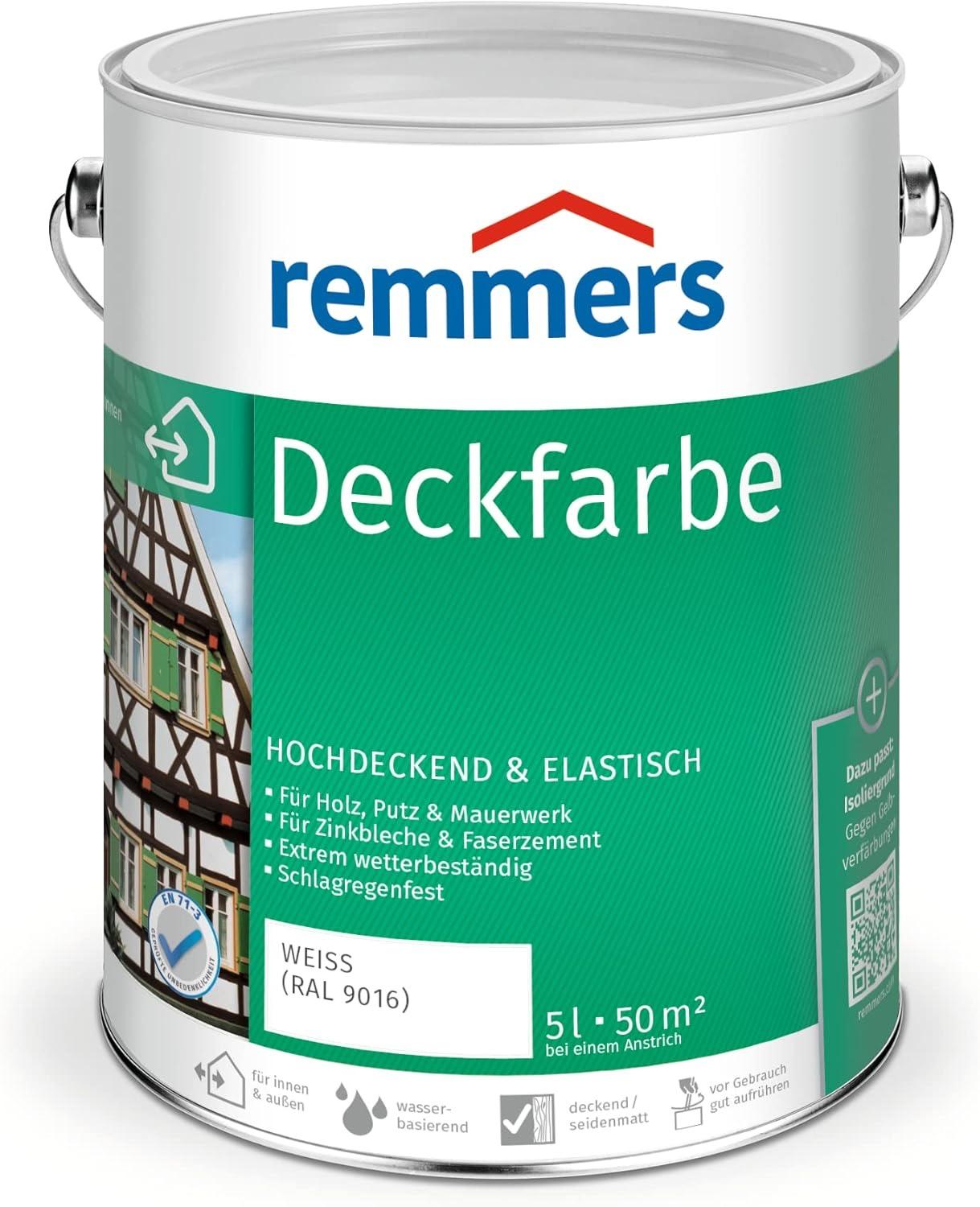 Remmers Deckfarbe Weiß RAL 9016 5 L