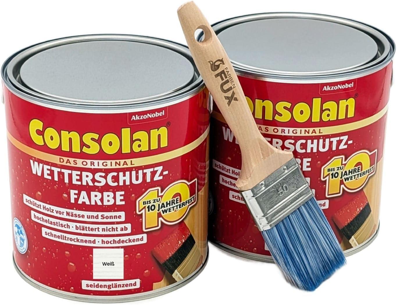 Consolan 5 L Set inkl. Pinsel Weiß