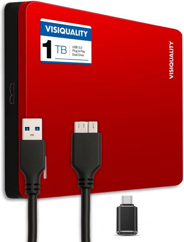 VisiQuality Externe Festplatte 1 TB