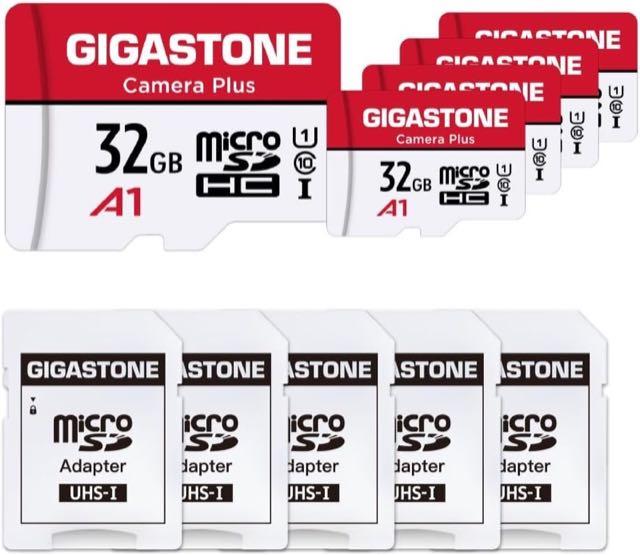 Gigastone 32 GB microSDHC 5er-Pack, A1, V10