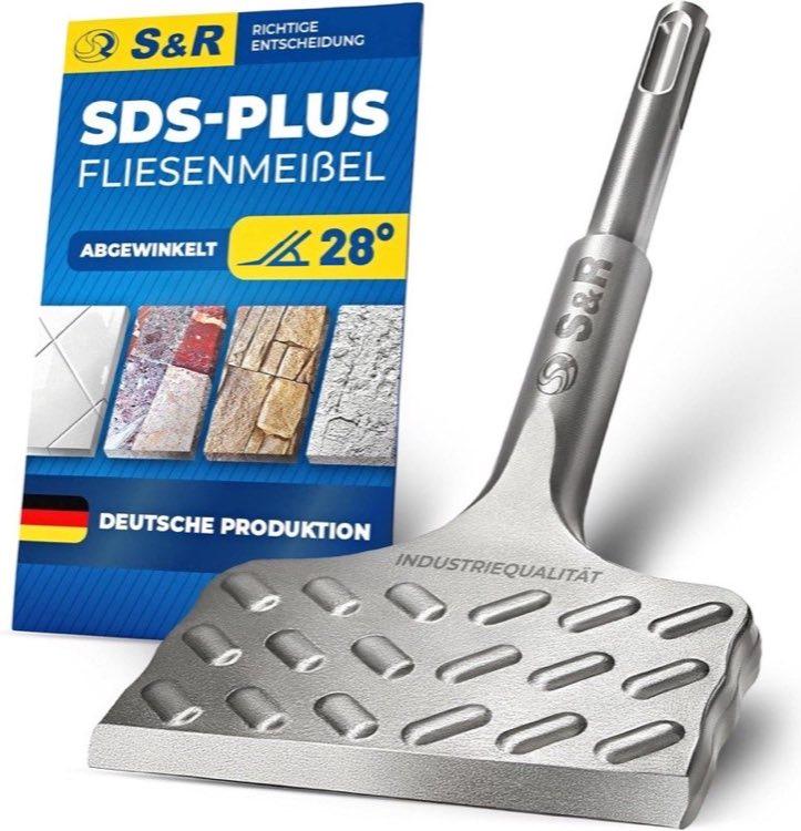 S&R Hochleistungs-Fliesenmeißel SDS Plus 165×75 mm