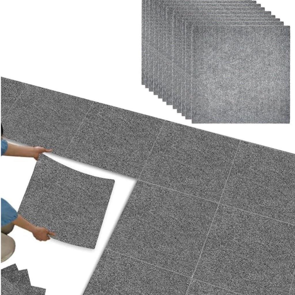 HKQBXO Teppichfliesen selbstklebend 30×30 cm, 30 Stück