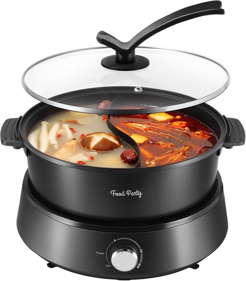 Food Party Hot Pot 4 l Doppelseitig 1350 W
