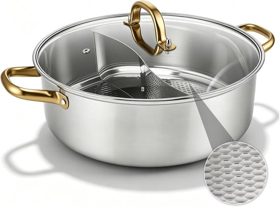 Normodic Edelstahl Yin-Yang Hotpot 30 cm