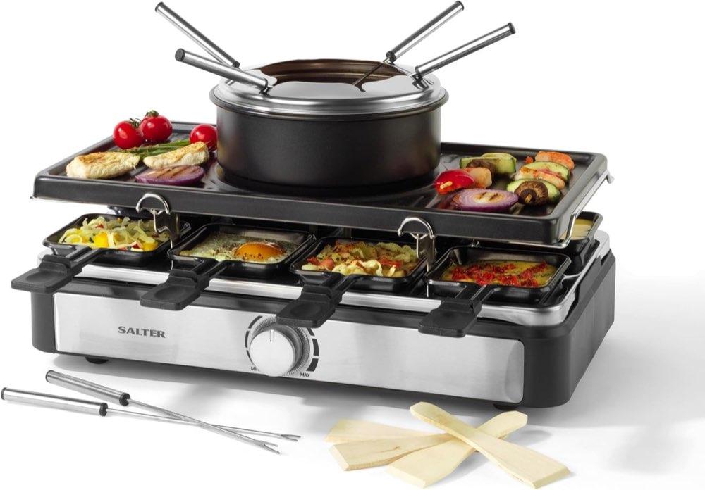 Salter 2-in-1 Raclette-Fondue 1400 W