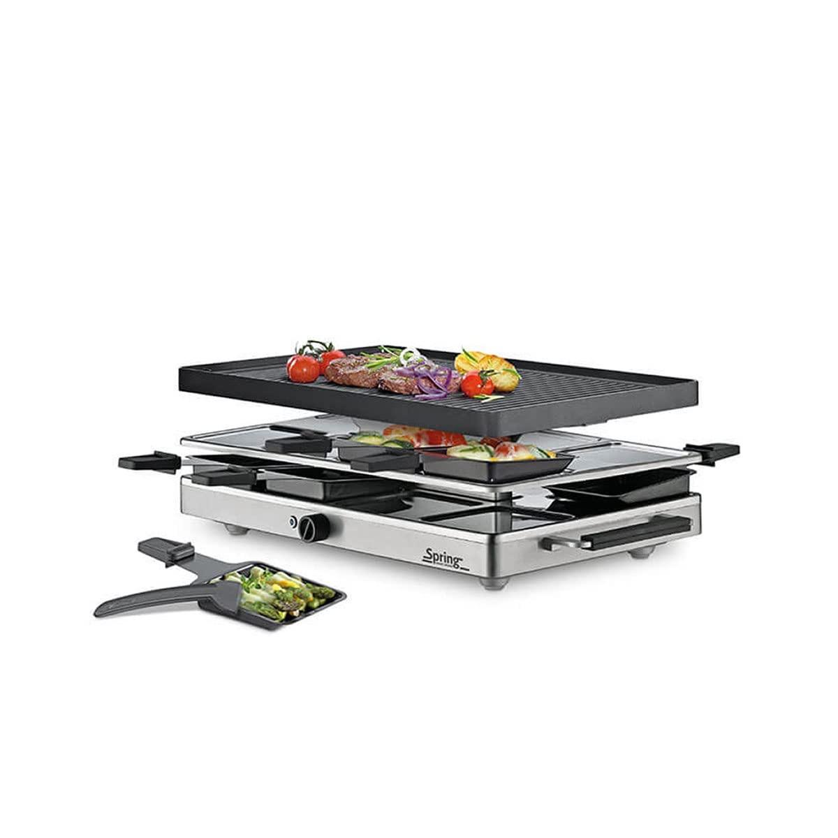 Spring Raclette8 CLASSIC Alu schwarz 1200 W