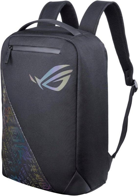 ASUS ROG Gaming Backpack BP1501G Holographic Edition | Laptop Rucksack für Gaming Laptops bis zu 18 Zoll | 18L Volumen | wasserabweisend | robust und leicht | Black Holographic