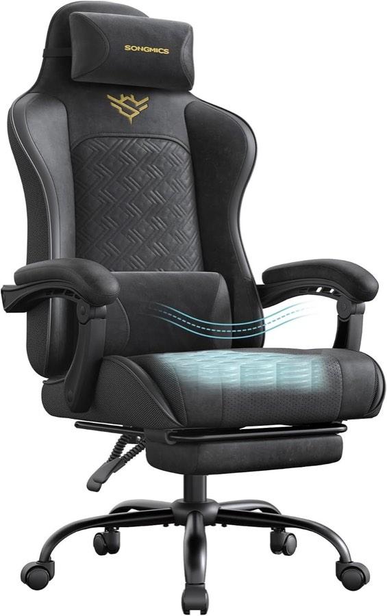 SONGMICS SONGMICS Gaming-Stuhl Stoff