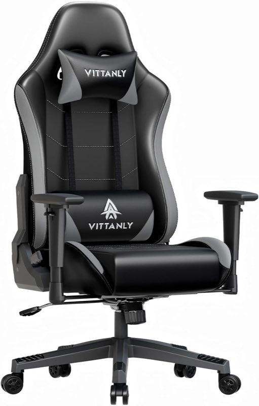 Vittanly Vittanly Gaming Stuhl PU Grau