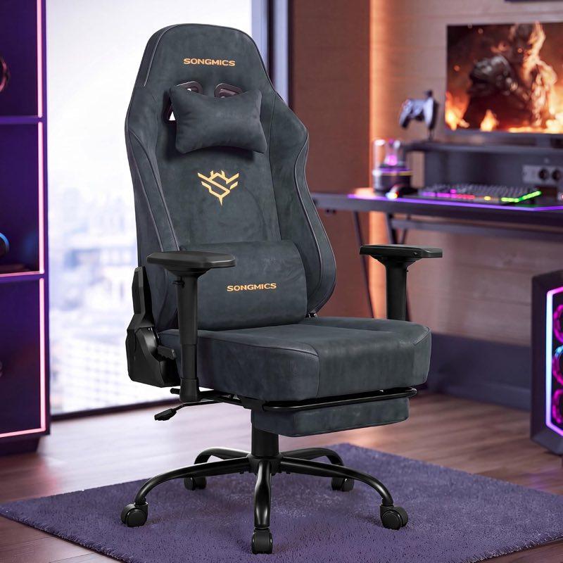 SONGMICS Gaming Stuhl, Ergonomischer Bürostuhl, bis 200 kg