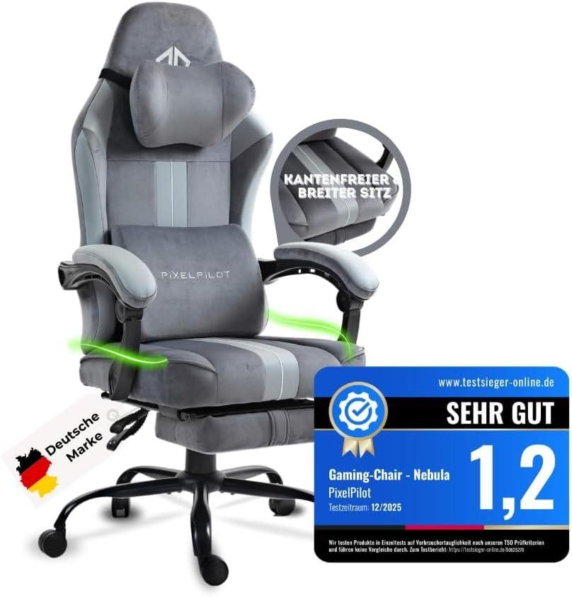 PixelPilot N-GC580 Gaming-Stuhl Stoff