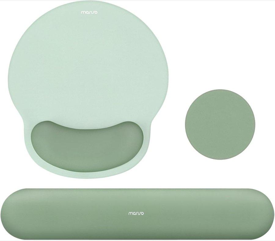 MOSISO Set Tastatur, Maus und Untersetzer
