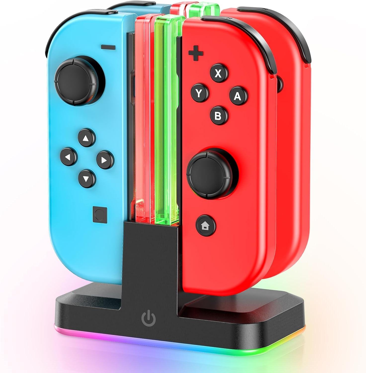 Rysker 4er Joy-Con-Ladestation RGB