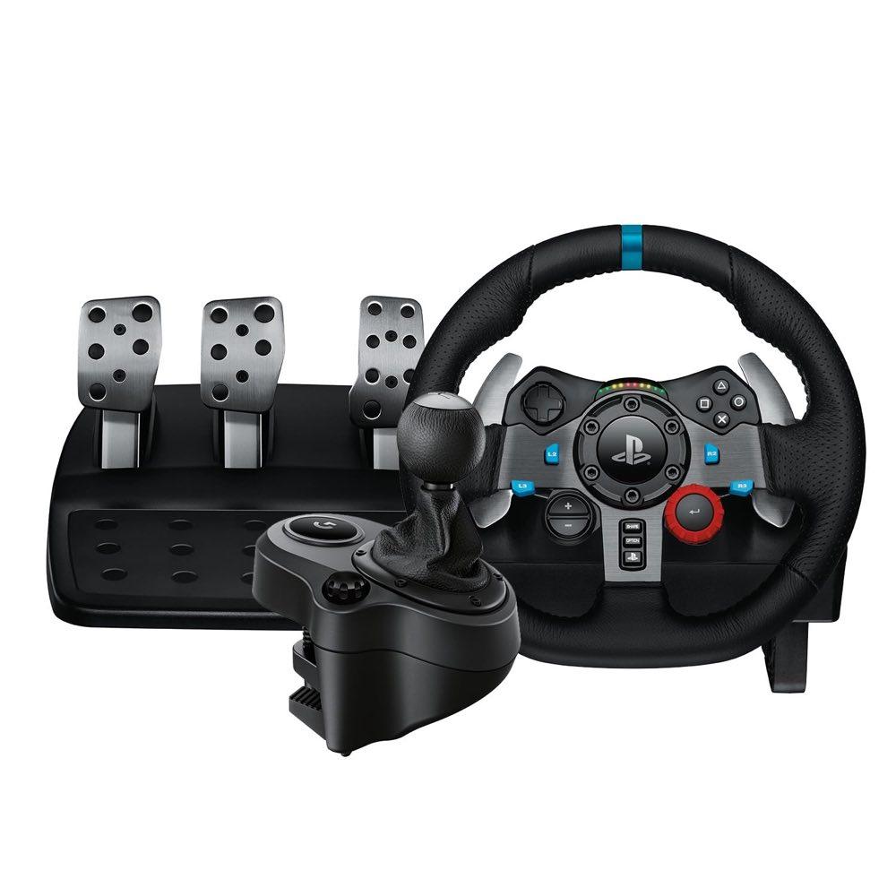 Logitech G29 Racing Lenkrad + Logitech Driving Force Shifter Schalthebel