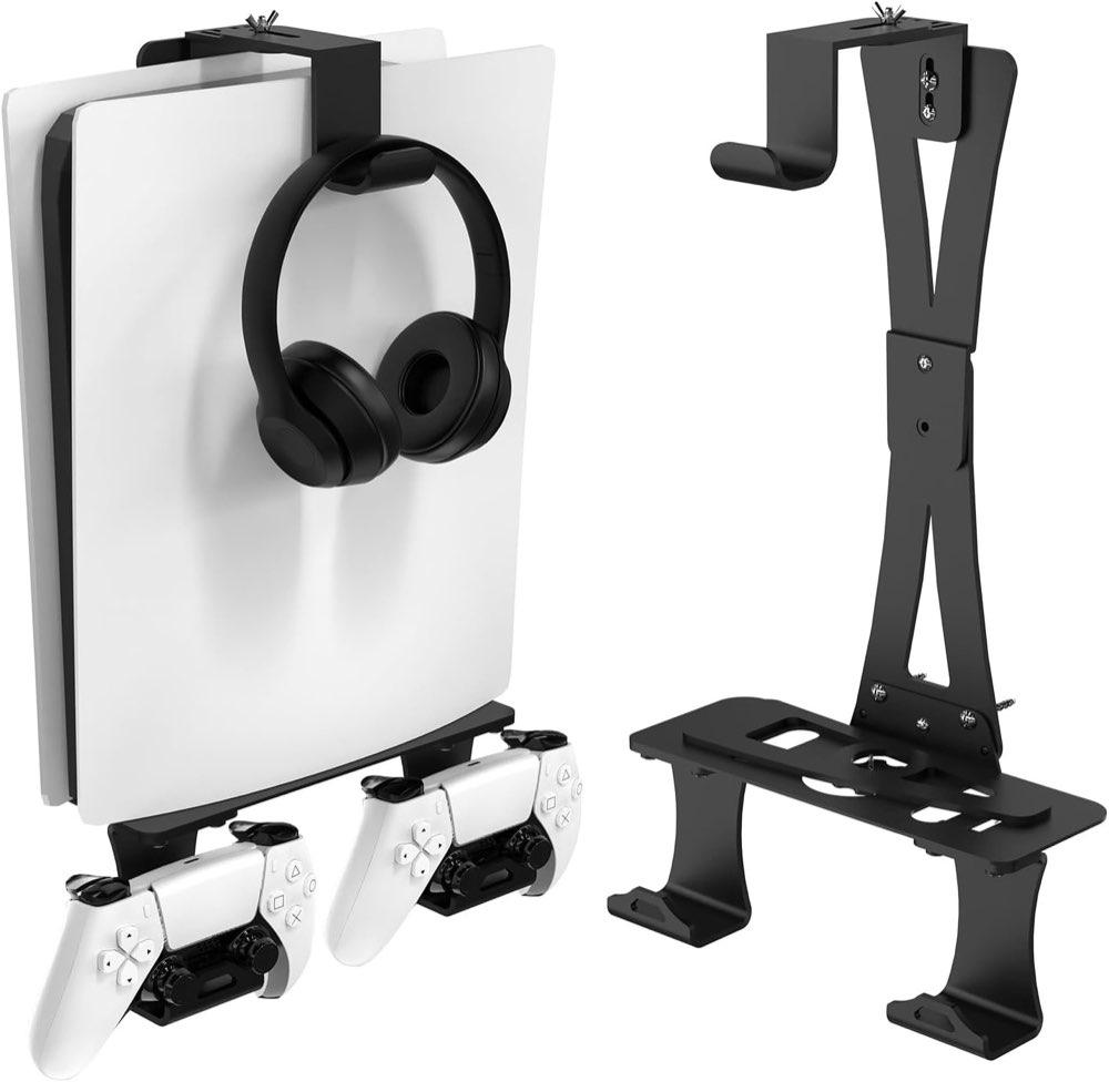 Wandhalterung für PS5/PS5 Slim/PS5 Pro mit Controller