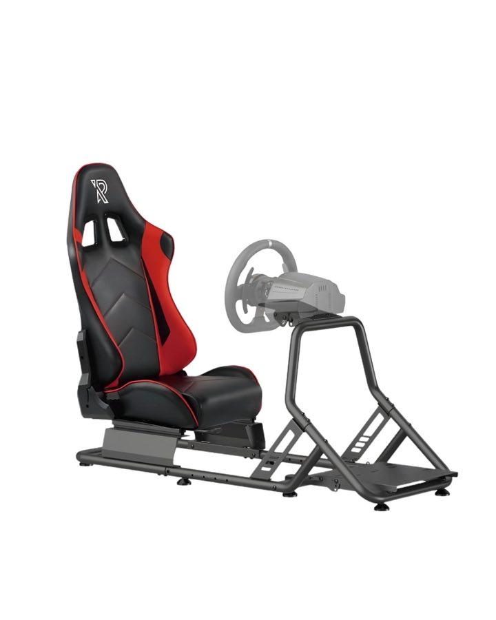 Ranqer Simulator Racing Seat, verstellbarer Rennsitz aus PU-Leder für SimRacing, ergonomischer Cockpit-Sitz, geeignet für PC, PlayStation und Xbox, Lenkrad und Pedale separat erhältlich