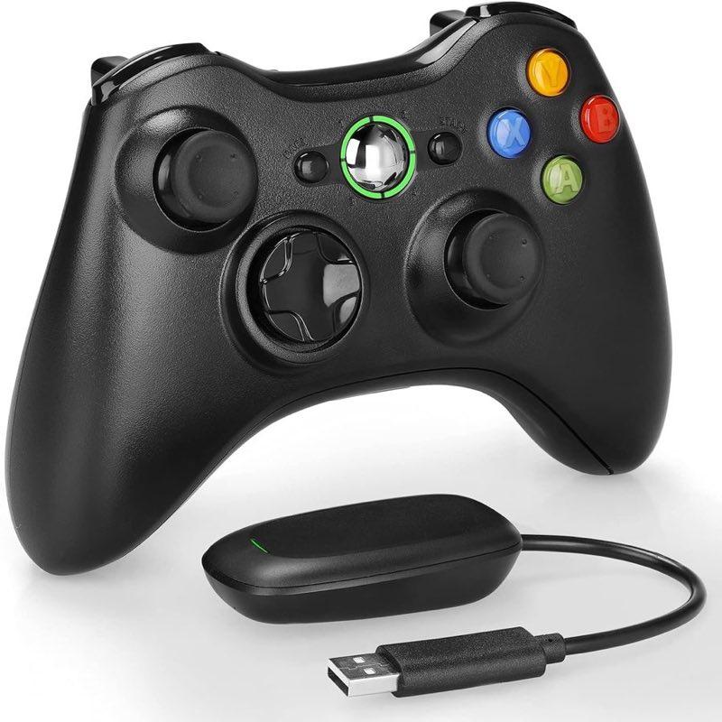 YCCSKY Wireless Controller für X-box 360, 2,4GHZ Xbox 360 Wireless Controller mit Receiver Adapter, Dual-Vibration Ga…