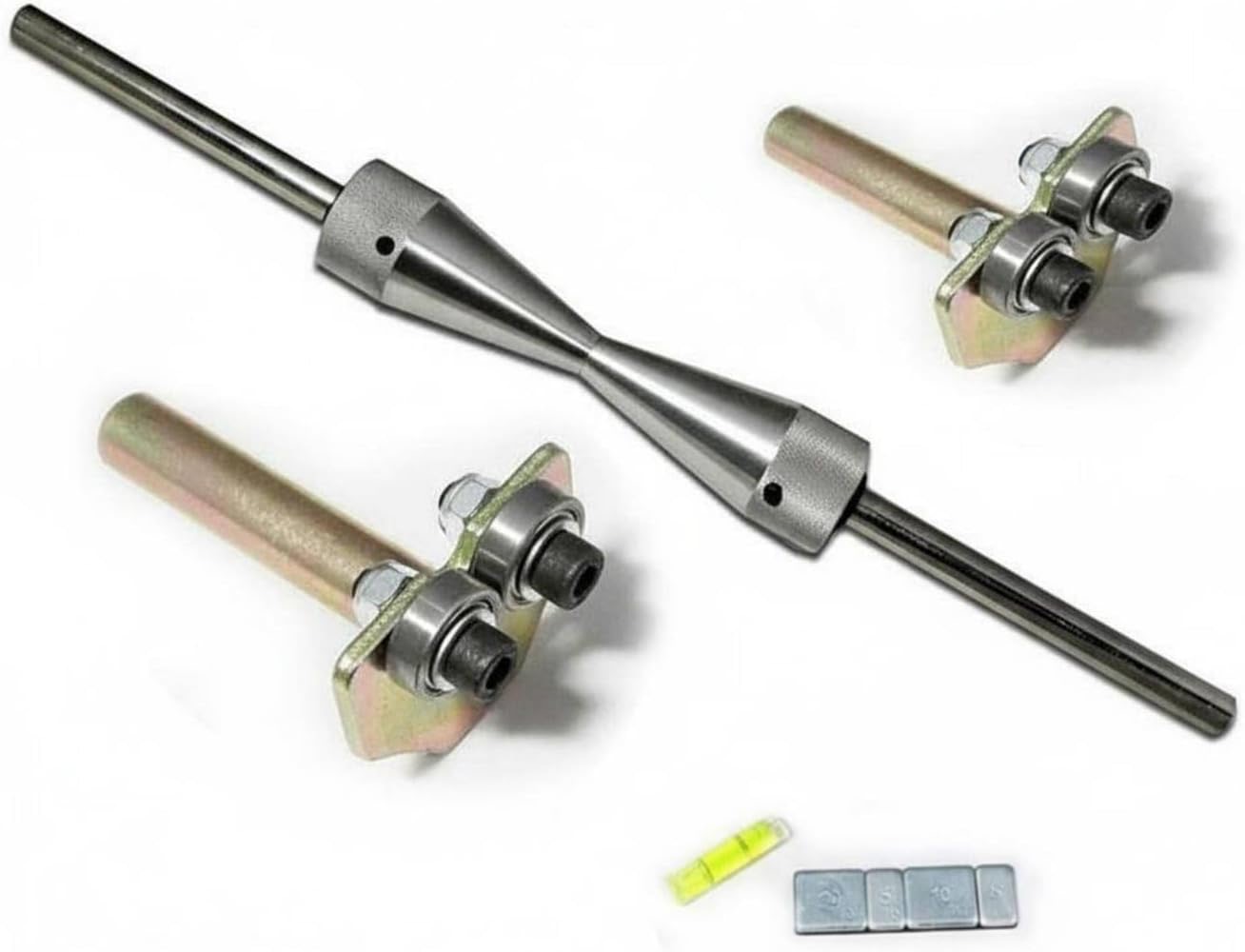 Motorrad Reifenwuchtgerät hohe Präzision Reifenwuchtgerät für Motorräder CNC-gefräste Aluminiumlegierung Motorrad Auswuchtständer für Hobbyschrauber