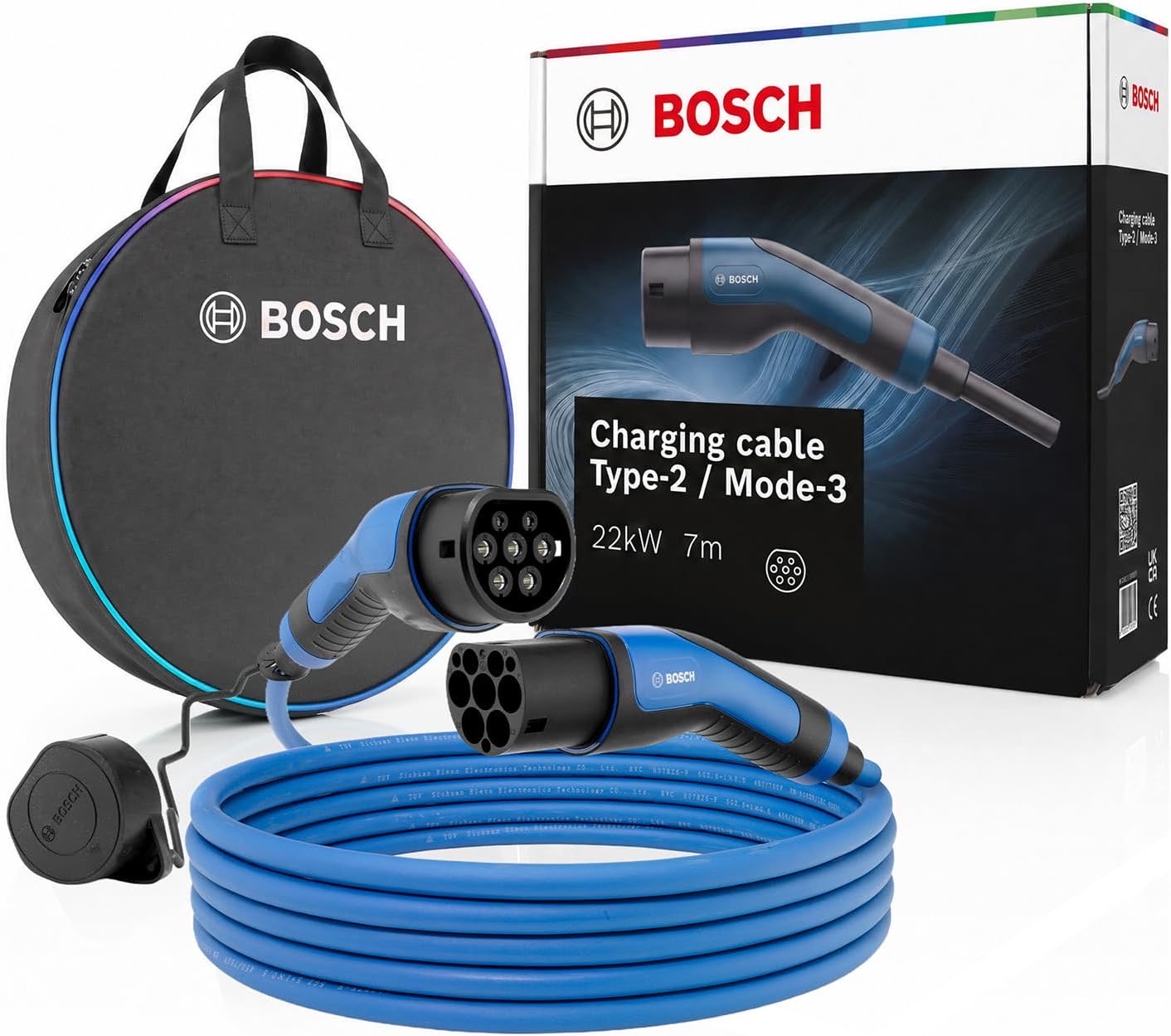 Bosch EV-Ladekabel Typ 2, 22 kW, 5 m