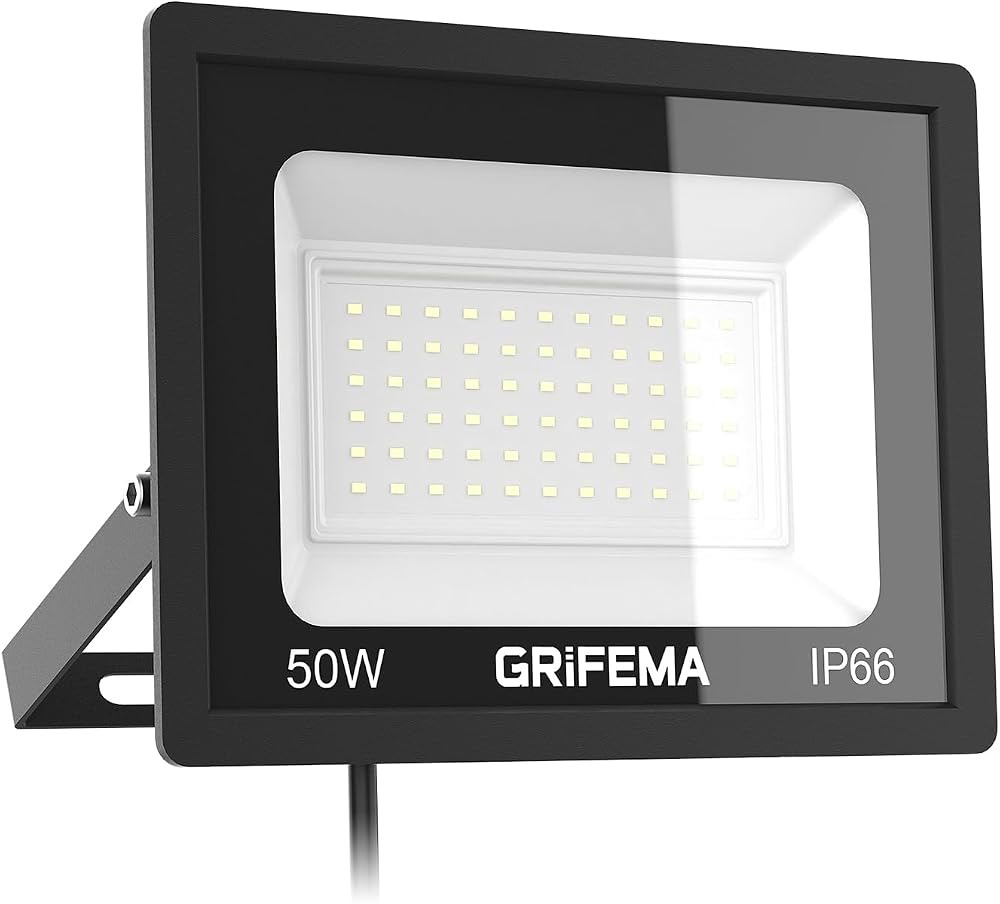GRIFEMA 50W LED-Strahler Außen 5500 lm IP66
