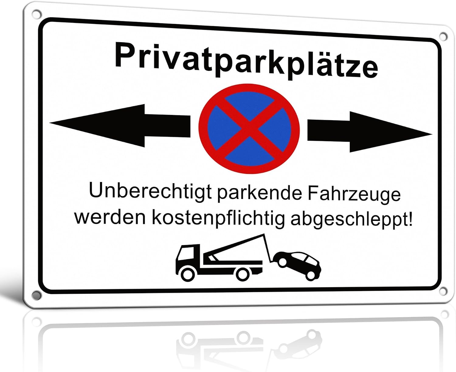 TAKULA Parken-verboten-Schild reflektierend