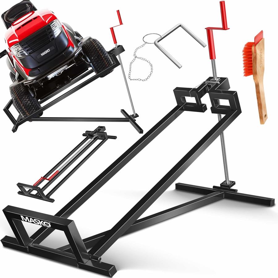 MASKO Rasentraktorheber 450 kg Schwarz