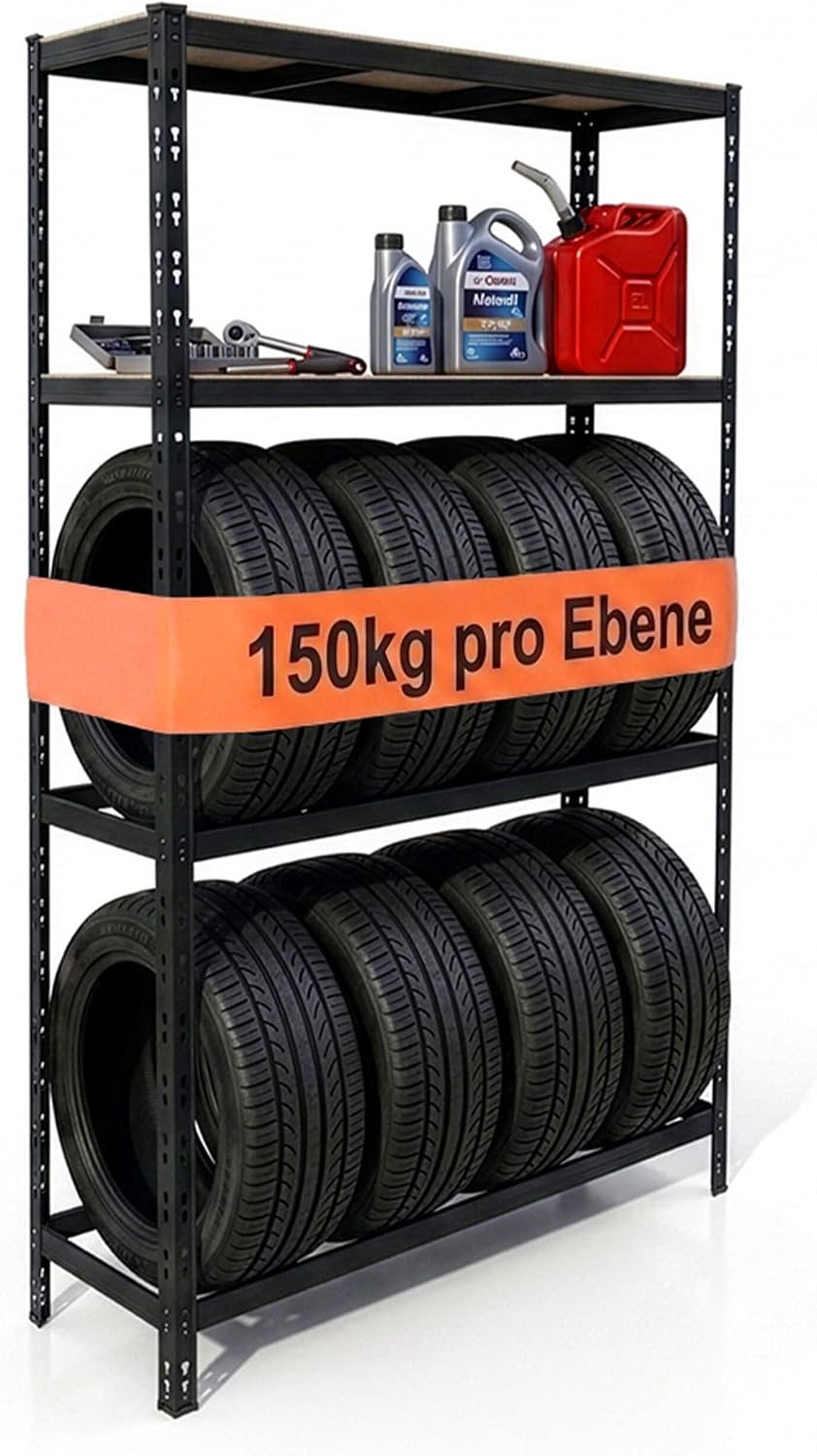 Relaxdays Reifenregal 8 Reifen, 600 kg