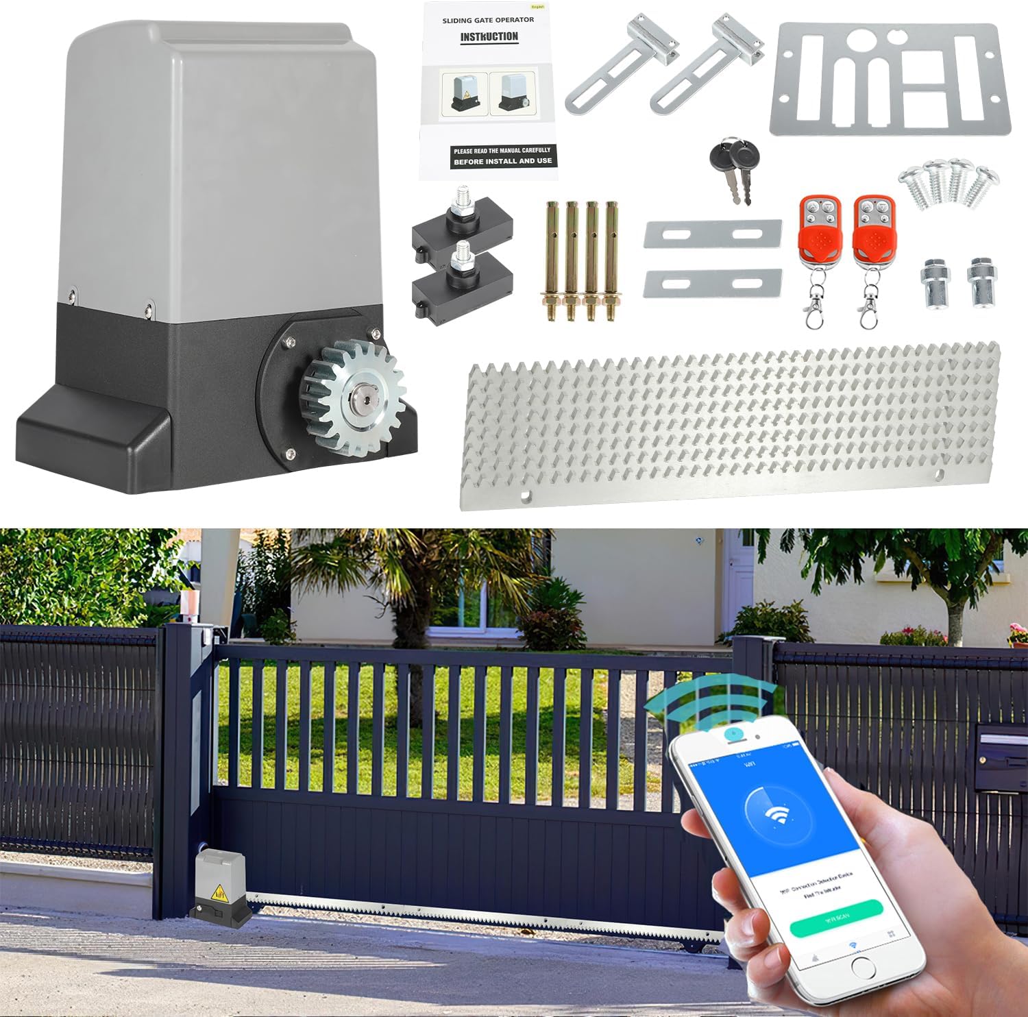 Fiqops Fiqops Schiebetorantrieb 1200 kg WLAN