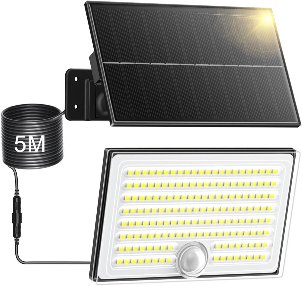 Realky Solarstrahler mit Bewegungsmelder, 5 m Kabel
