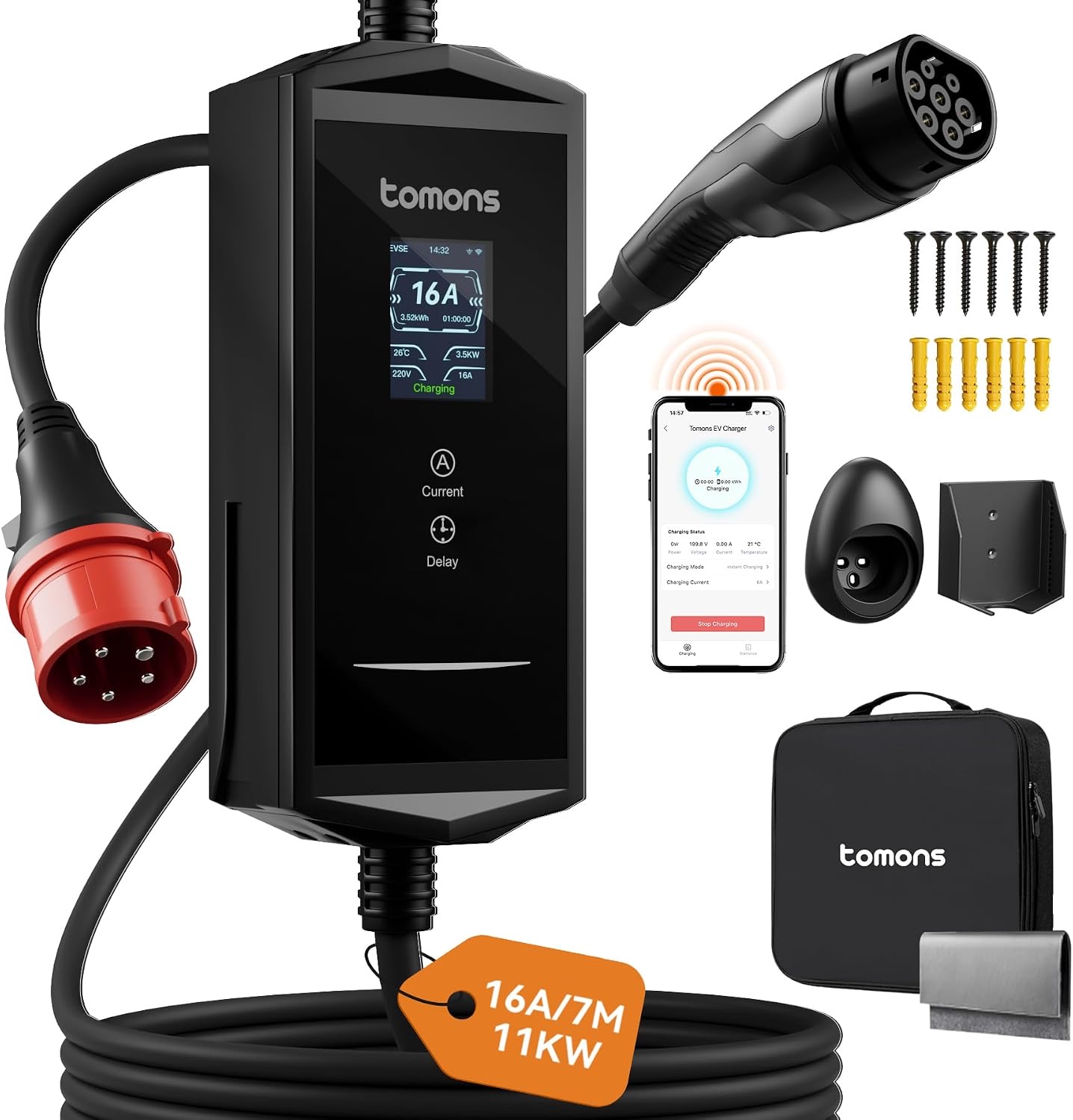 tomons Mobile Wallbox 11 kW 7 m