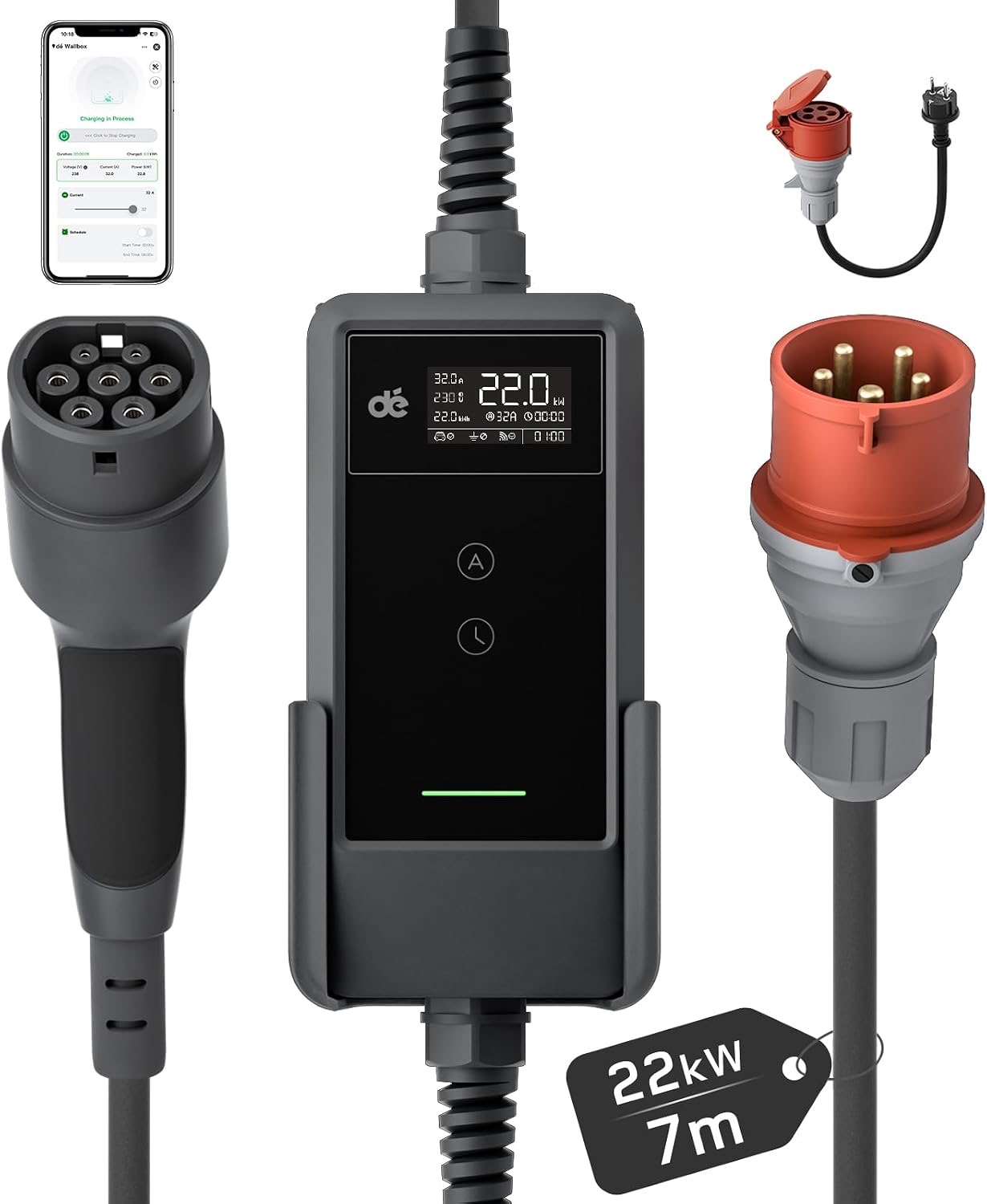 dé dé Mobile Wallbox 22 kW mit App