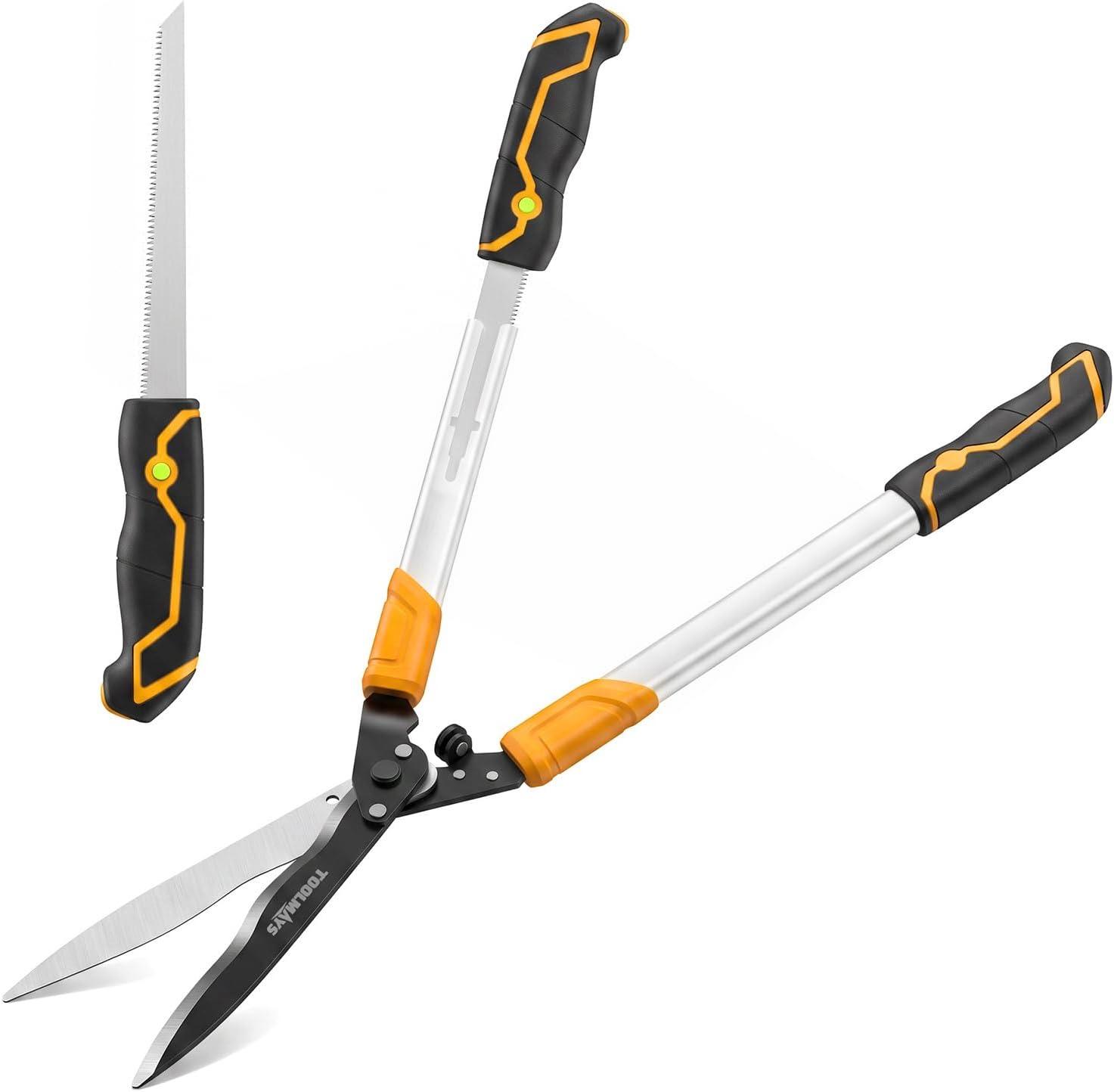 TOOLMAYS Heckenschere mit Handsäge