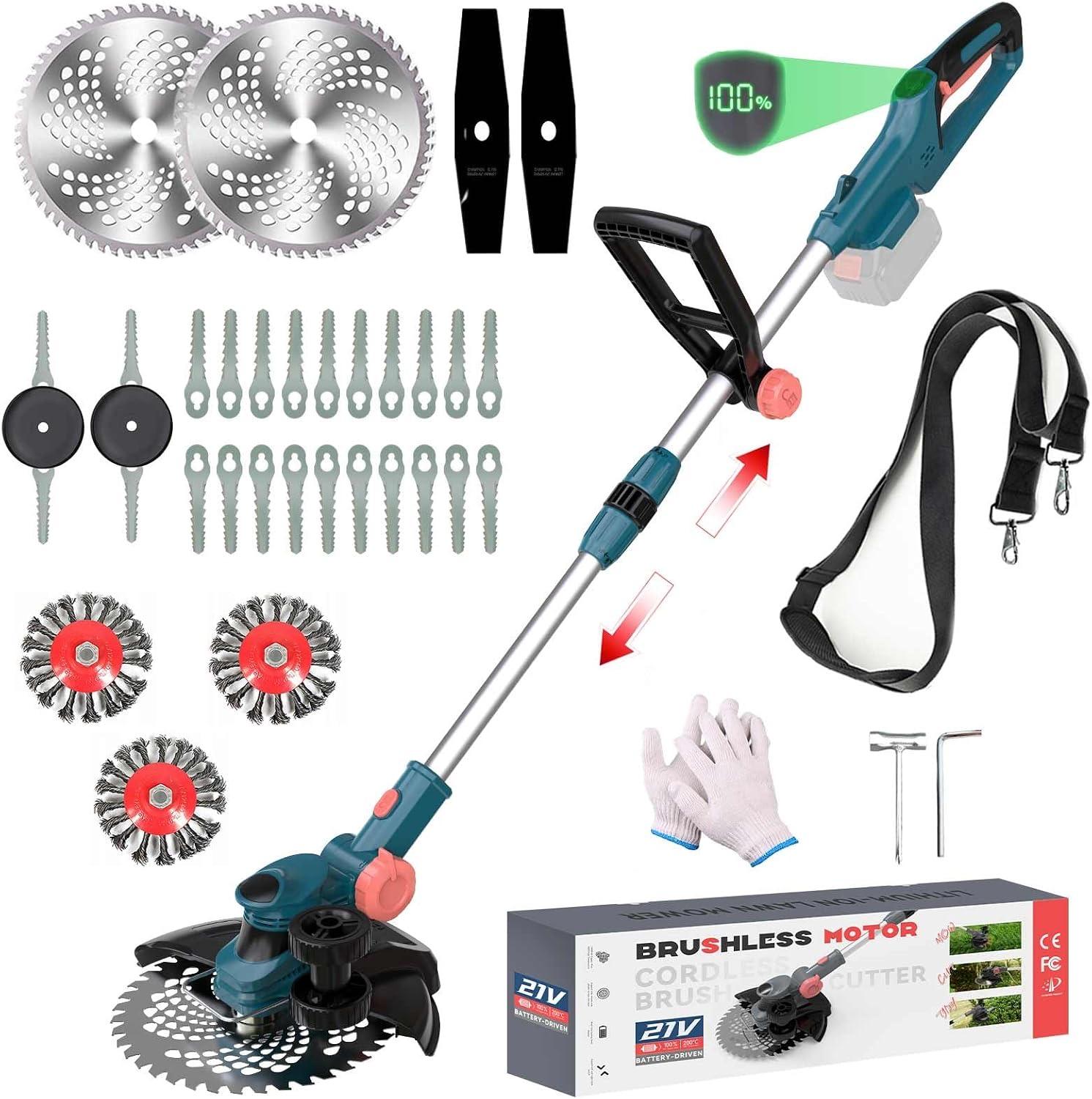 Qiyasjew HY-15 Akku-Rasentrimmer (4-in-1 Solo, Makita-18V-kompatibel)