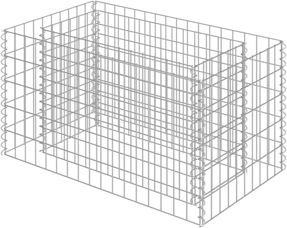 vidaXL Gabionen-Hochbeet 90 × 50 × 50 cm