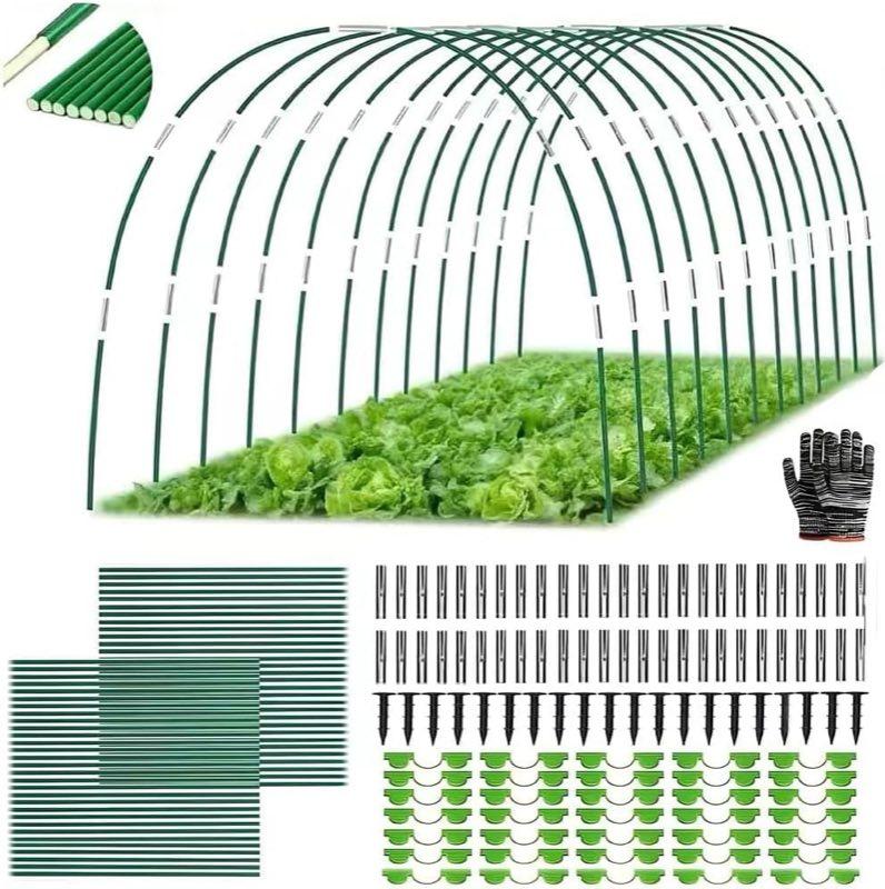 TUIBEIDAMAI Fiberglas-Pflanztunnel Bögen (70 PCS)