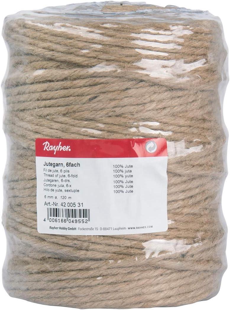 Rayher Jutegarn 6 mm × 120 m
