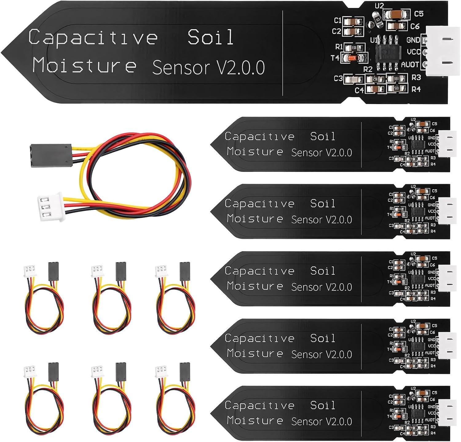 6× kapazitives Bodenfeuchte-Modul Arduino