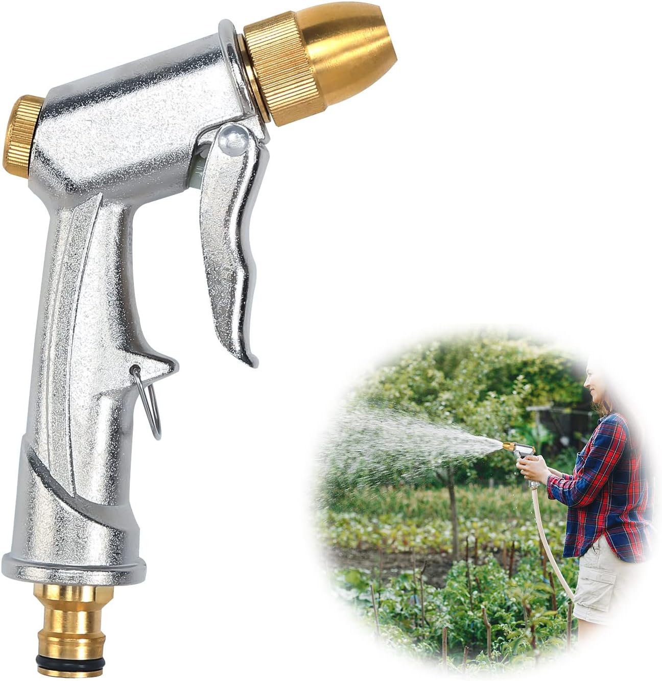 FASBET Gartenbrause Metall Heavy Duty