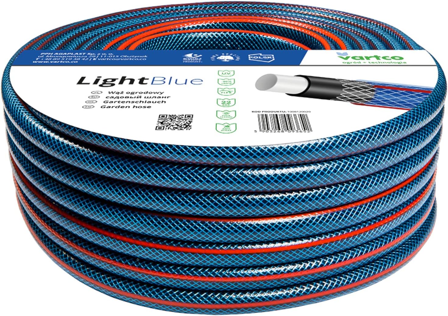 Vartco Light Blue 3/4 Zoll 20 m