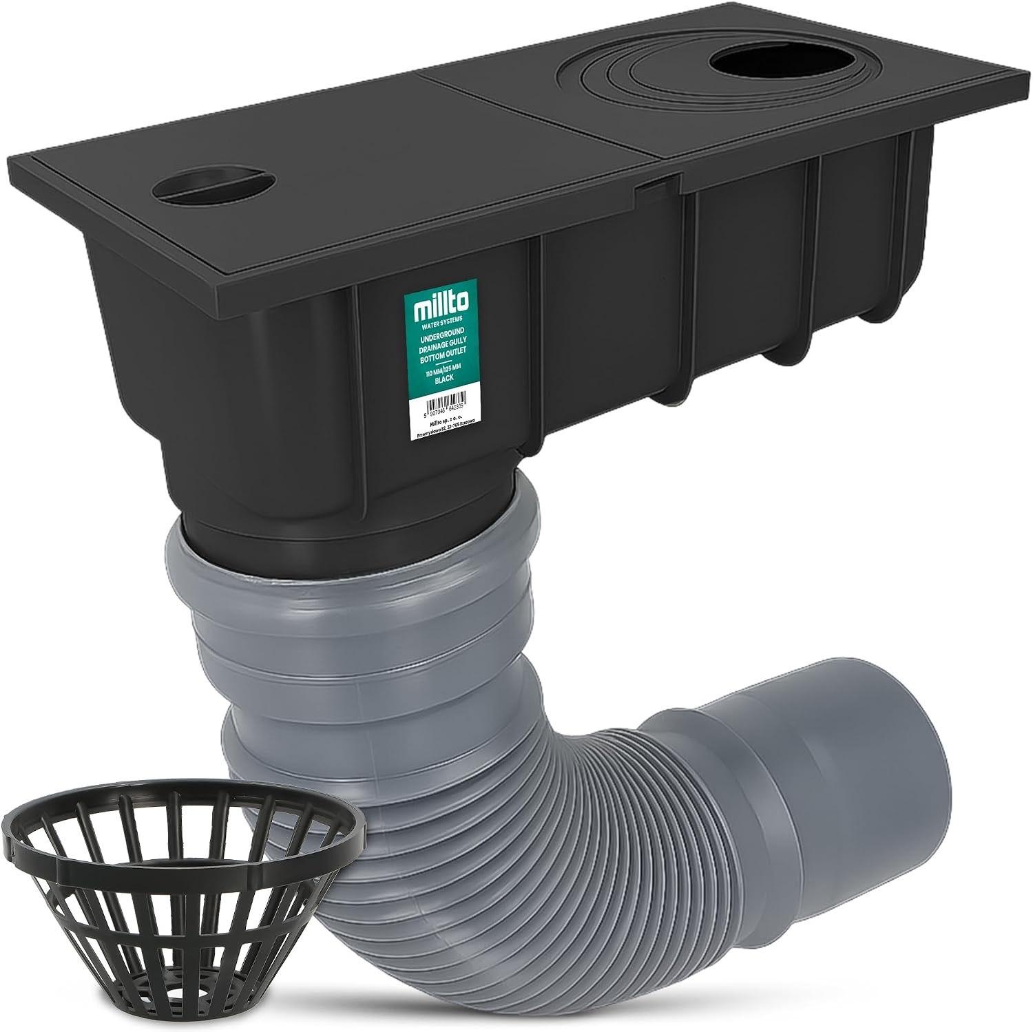 Millto Regensinkkasten Set schwarz