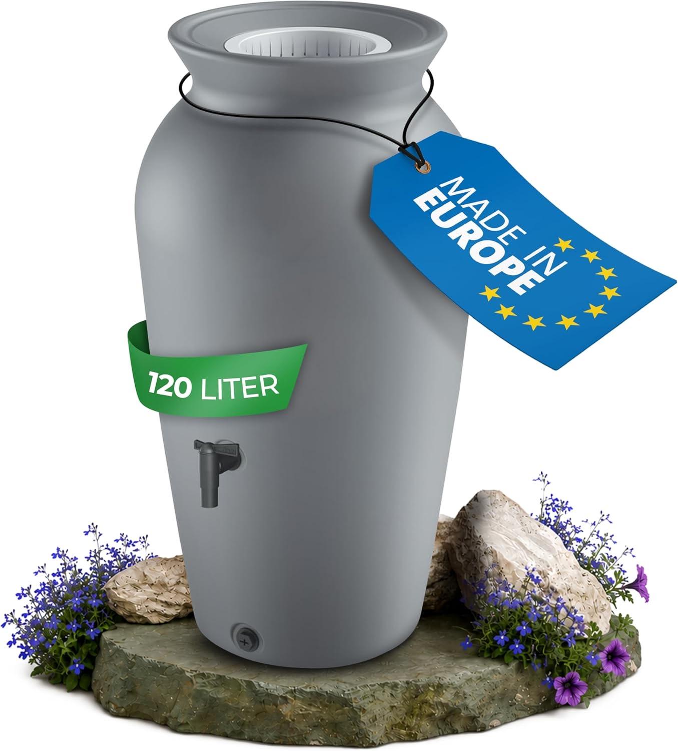 YourCasa DropCatcher Regentonne 120 Liter Grau