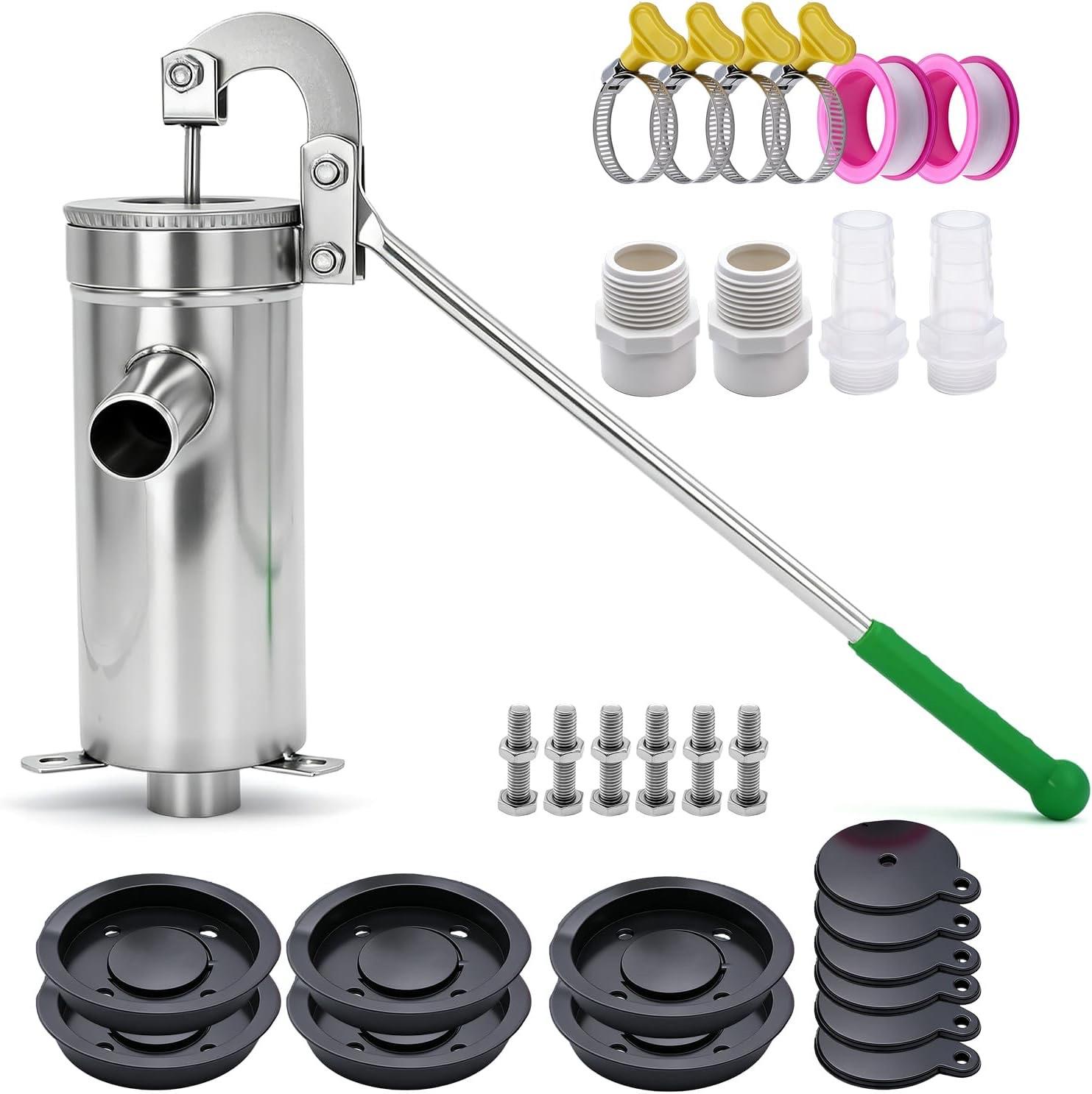 PWGHWG Schwengelpumpe Edelstahl Set