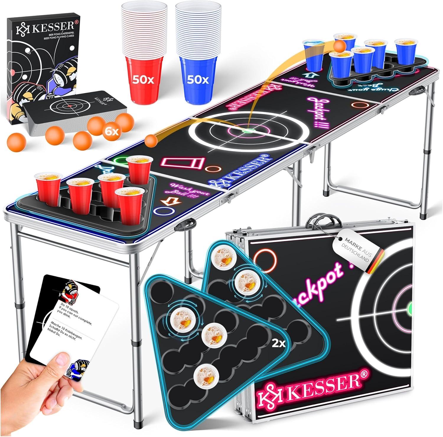 KESSER LED Bier Pong Set