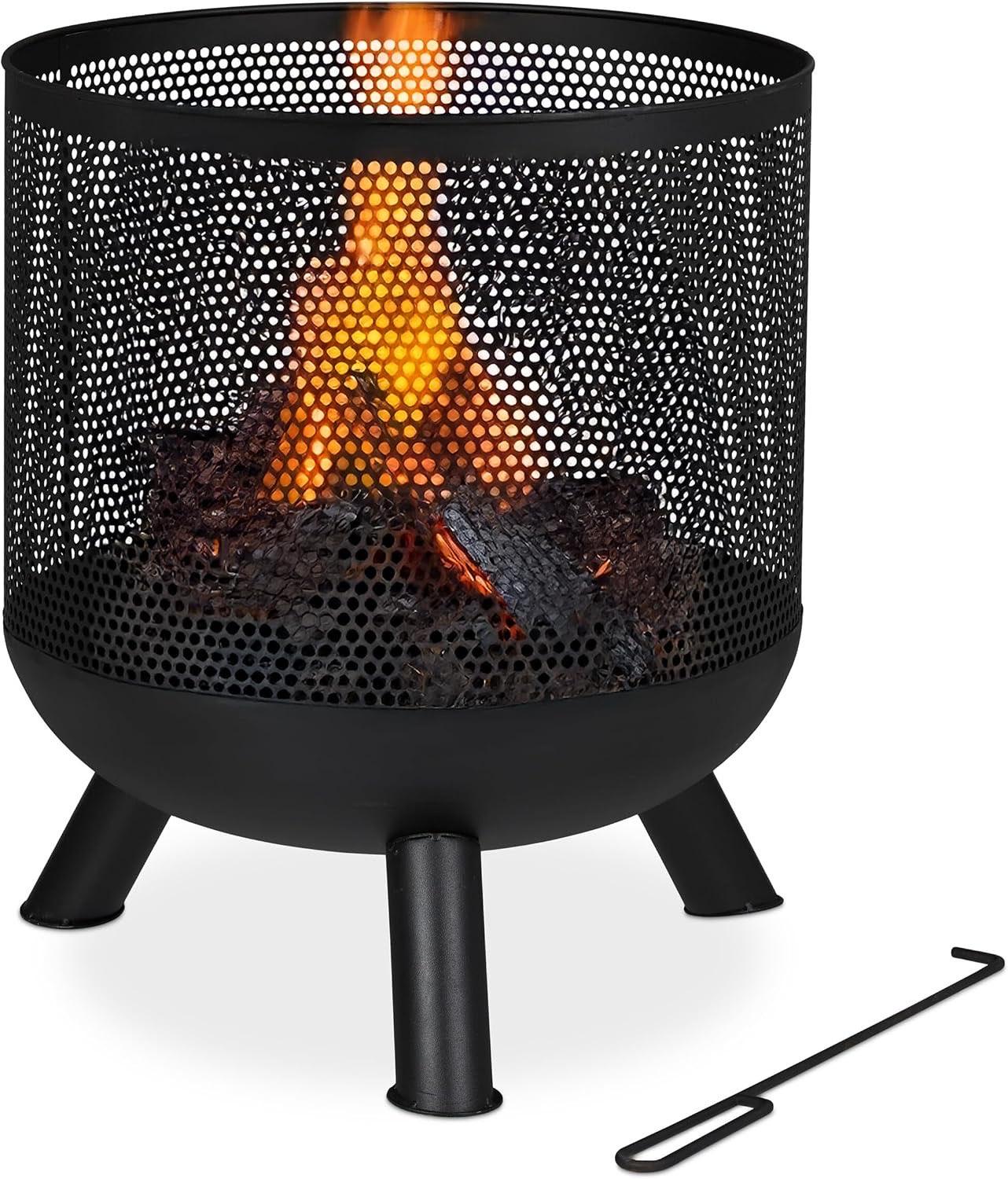 Relaxdays Feuerkorb Mesh