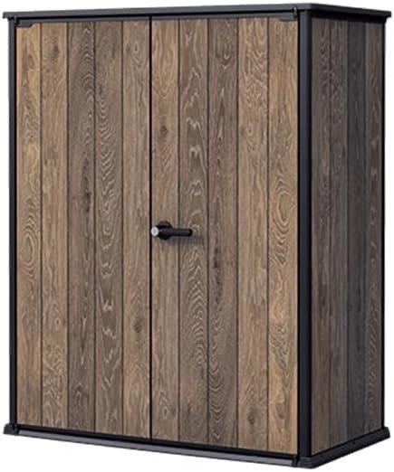Keter Signature Gartenschrank 1400 L Walnuss-Design