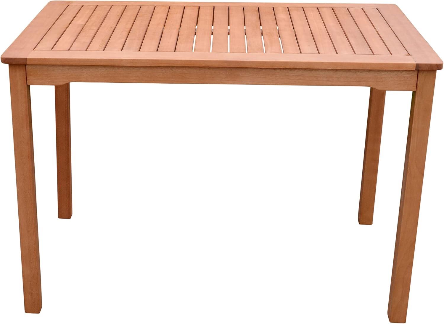 Spetebo Gartentisch Eukalyptus 110×70 cm