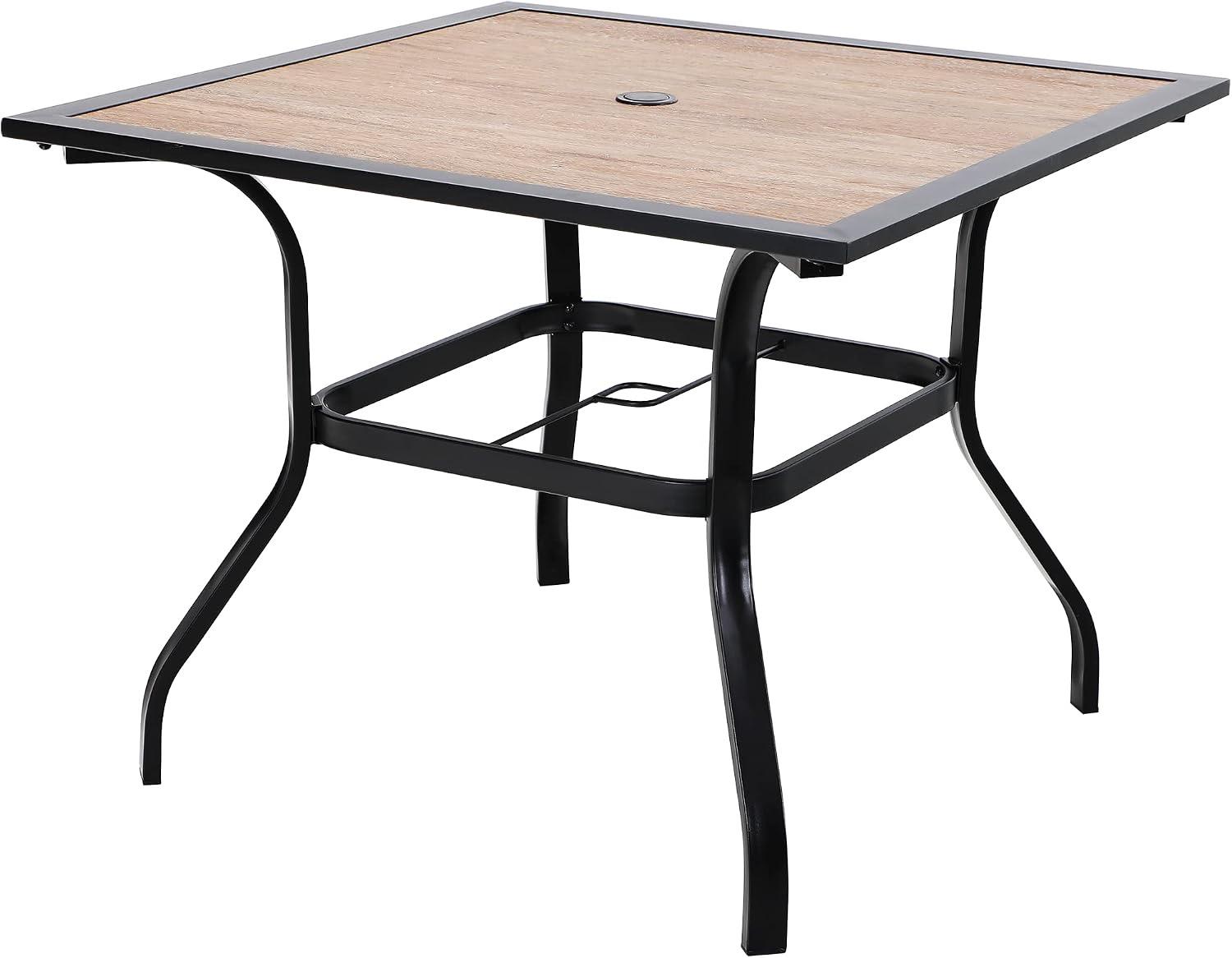 PHI VILLA Gartentisch 94 cm Holzoptik