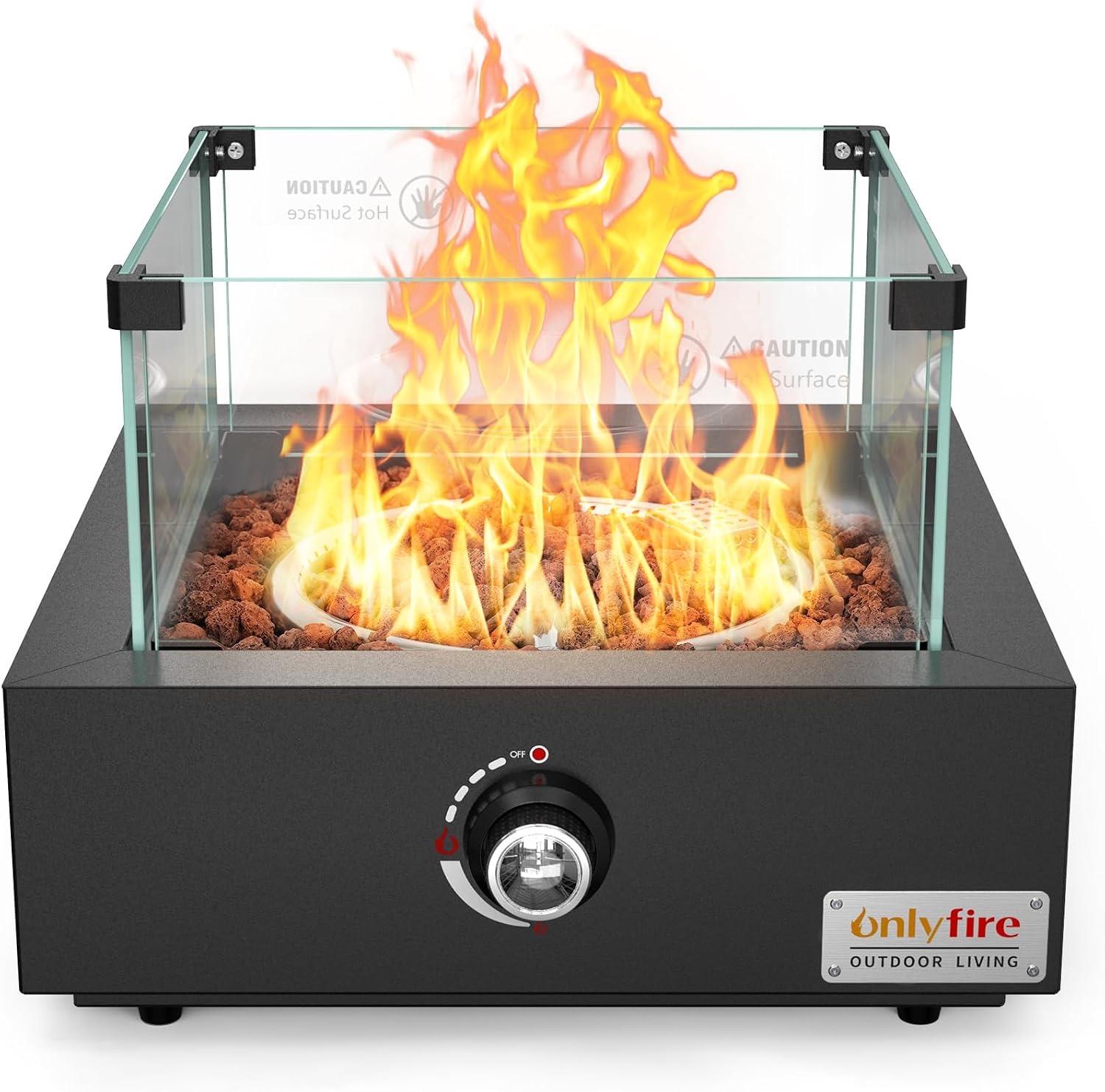 Onlyfire Tisch Gas Feuerstelle quadratisch