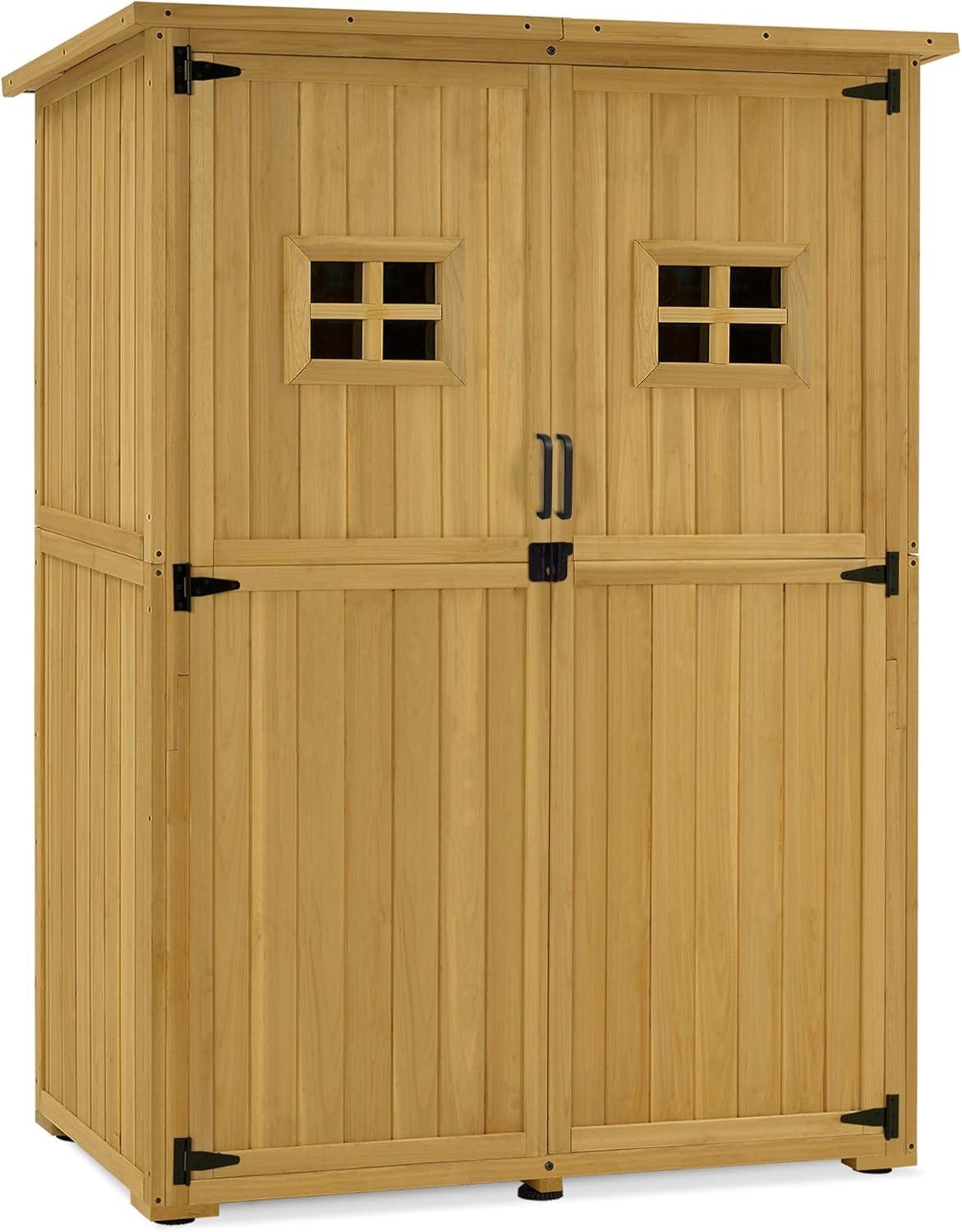 M MCombo Gartenschrank Holz 0912-F 59×127×168 cm
