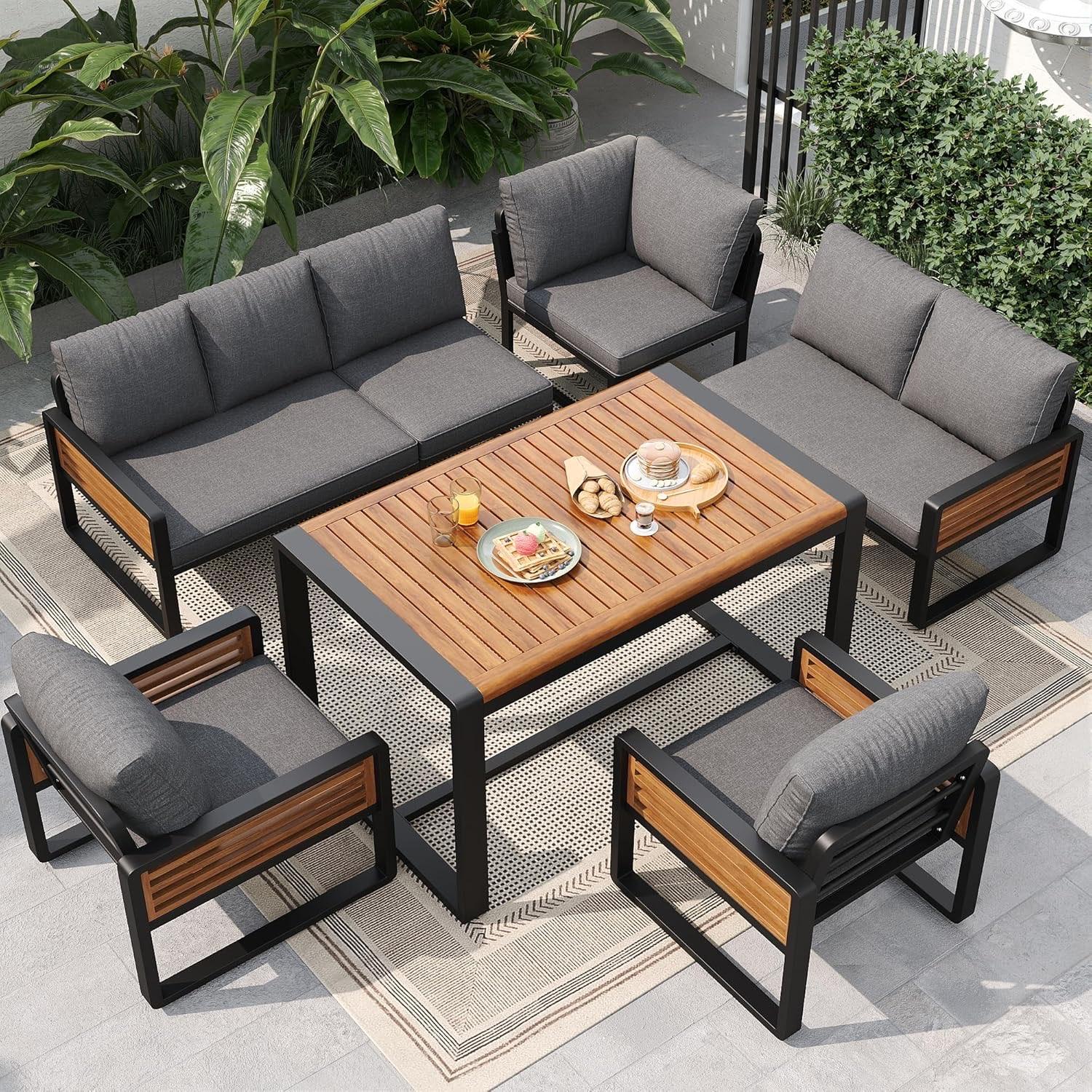 BEJUDYTT Lounge + Esstisch 8er